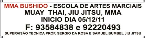 Faixa promocional de escola de Porto Alegre